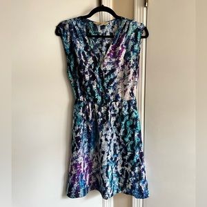 Watercolor mini dress